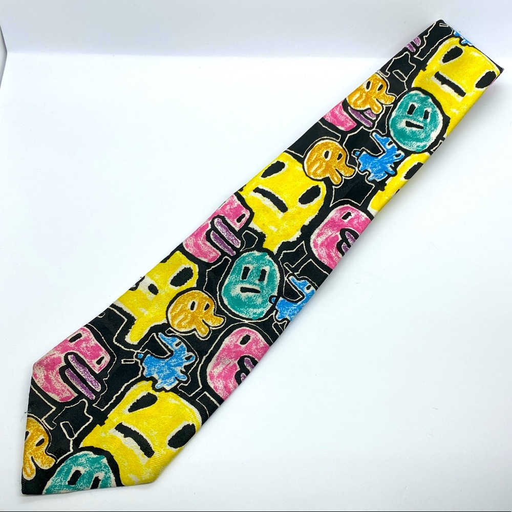 Vintage Tamagotchi Neck Tie Novelty Funny